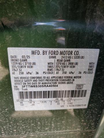 2025 FORD MAVERICK L 3FTTW8S30SRA40504