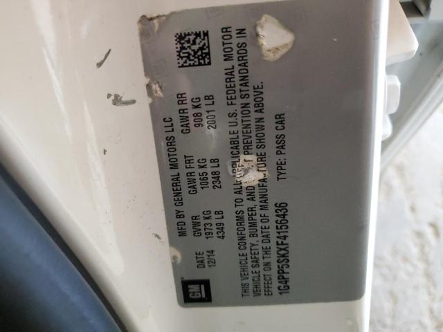 2015 BUICK VERANO 1G4PP5SKXF4156436