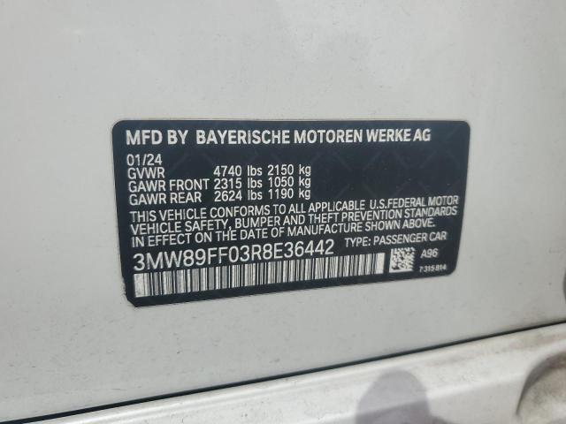 2024 BMW 330XI 3MW89FF03R8E36442