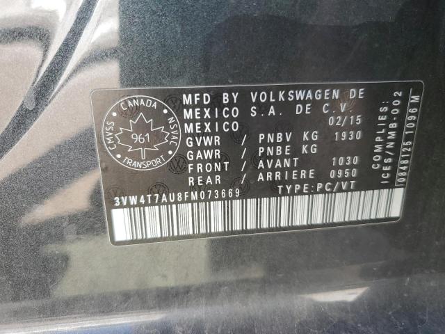 2015 VOLKSWAGEN GTI 3VW4T7AU8FM073669