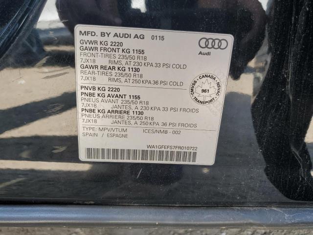 2015 AUDI Q3 PRESTIG WA1GFEFS7FR010722