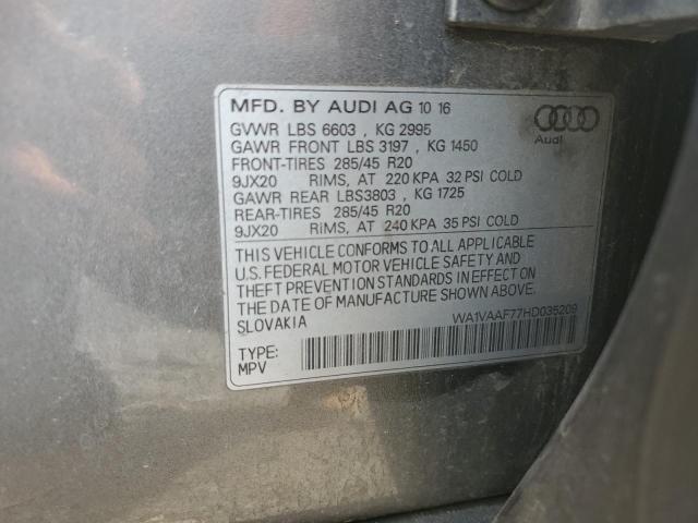 2017 AUDI Q7 PRESTIG WA1VAAF77HD035209