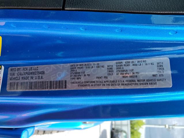 2022 JEEP WRANGLER U 1C4JJXP65NW279406