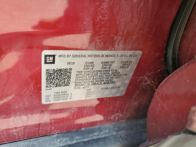 2018 CHEVROLET TRAX 1LT - 3GNCJLSB4JL406790