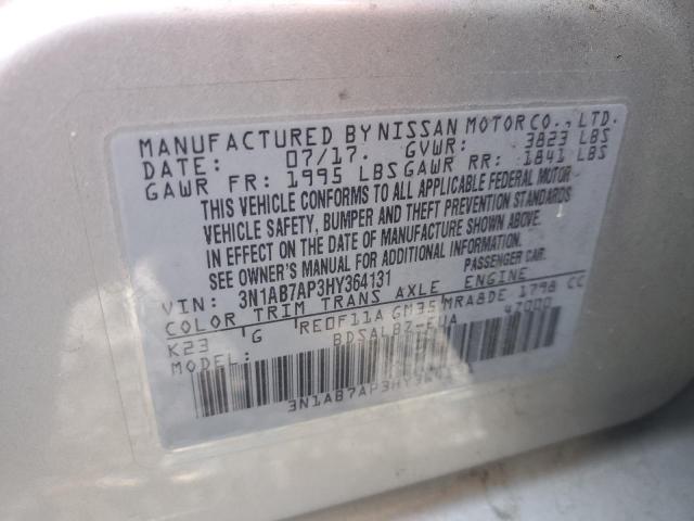 2017 NISSAN SENTRA S - 3N1AB7AP3HY364131