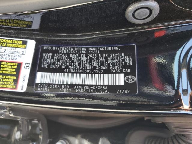 2025 TOYOTA CAMRY XSE 4T1DAACK8SU561989