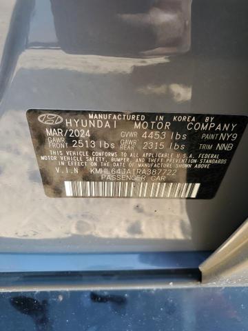 2024 HYUNDAI SONATA SEL KMHL64JA1RA387722