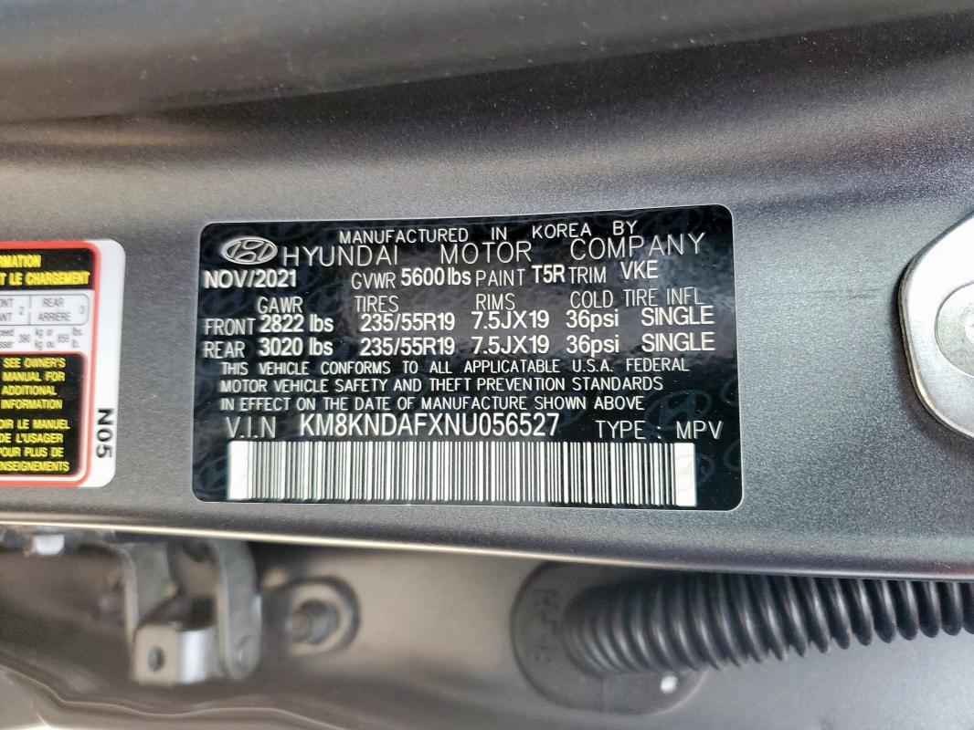 2022 HYUNDAI IONIQ 5 SE KM8KNDAFXNU056527