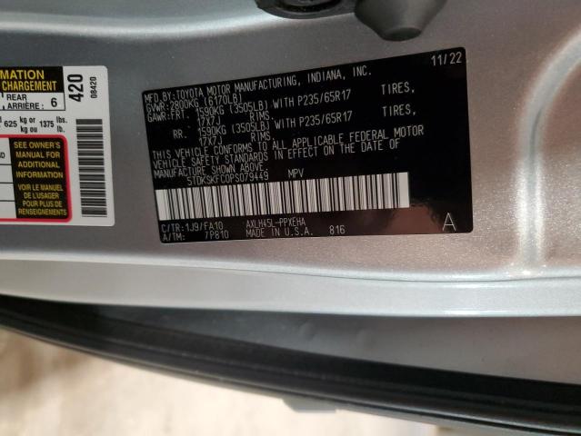 2023 TOYOTA SIENNA LE 5TDKSKFC0PS079449
