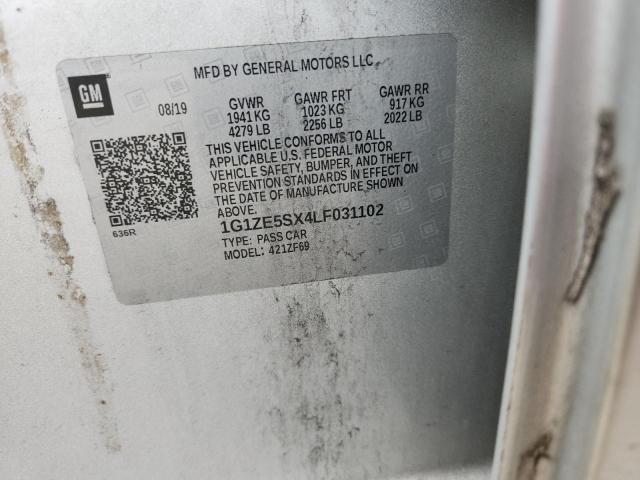 2020 CHEVROLET MALIBU PRE 1G1ZE5SX4LF031102