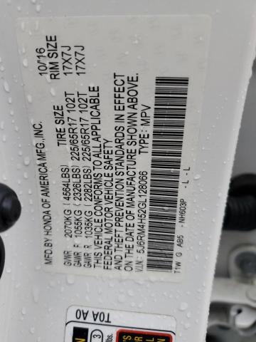2016 HONDA CR-V EX 5J6RM4H52GL128066