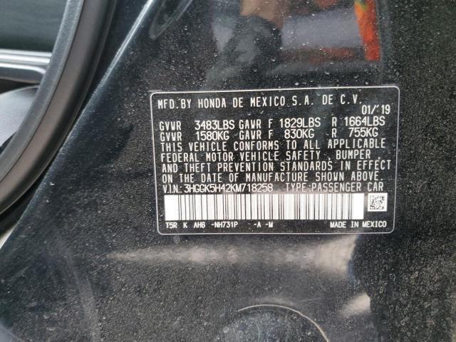 2019 HONDA FIT LX 3HGGK5H42KM718258