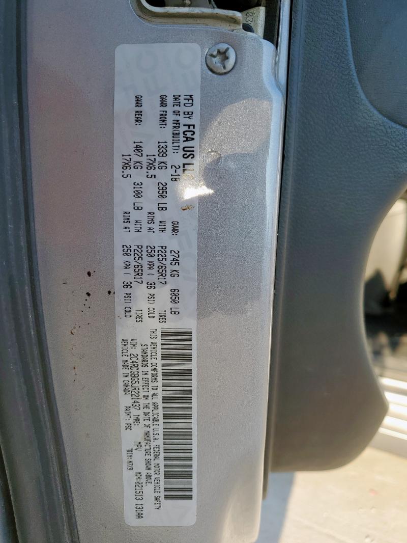 2018 DODGE GRAND CARA 2C4RDGBG5JR221437