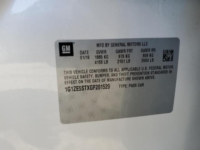 2016 CHEVROLET MALIBU LT 1G1ZE5STXGF201529
