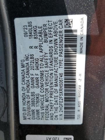 2024 HONDA CIVIC SPOR 2HGFE2F5XRH506746
