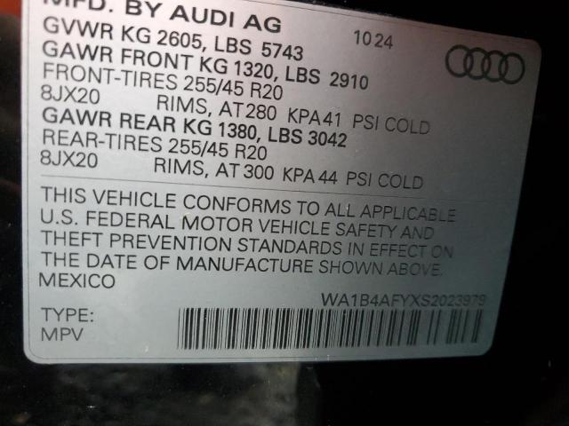 2025 AUDI SQ5 PREMIU WA1B4AFYXS2023979