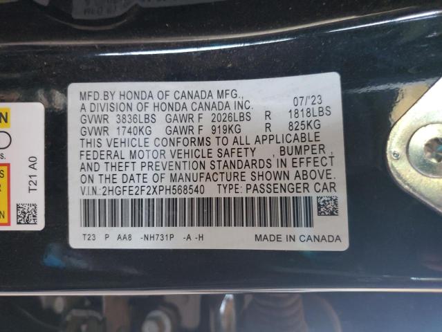 2023 HONDA CIVIC LX - 2HGFE2F2XPH568540