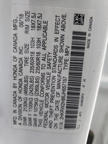 2018 HONDA CR-V EXL - 2HKRW2H86JH657157