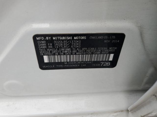 2015 MITSUBISHI MIRAGE DE ML32A3HJ8FH032647