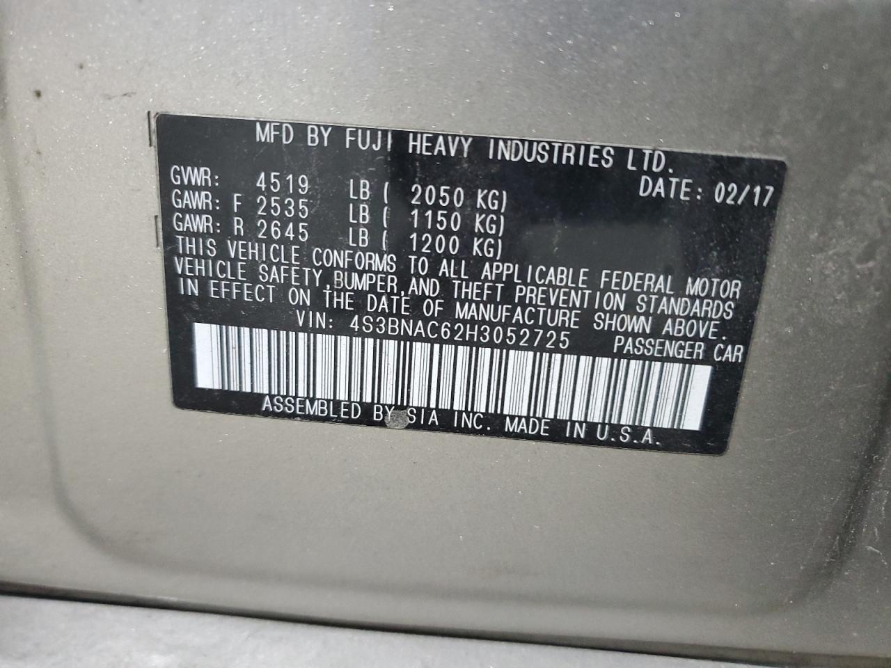 SUBARU LEGACY 2.5I PREMIUM