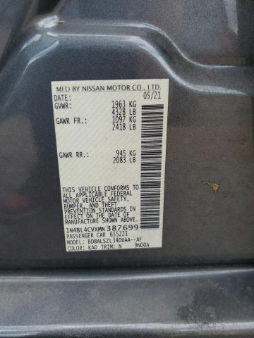 2021 NISSAN ALTIMA SR - 1N4BL4CVXMN387699