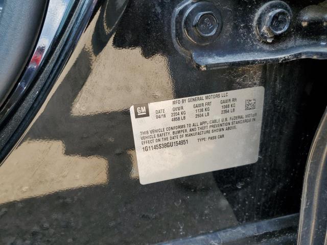 2016 CHEVROLET IMPALA LTZ 1G1145S38GU154951
