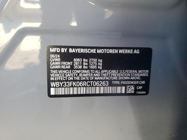 2024 BMW I5 EDRIVE 40 WBY33FK06RCT06263