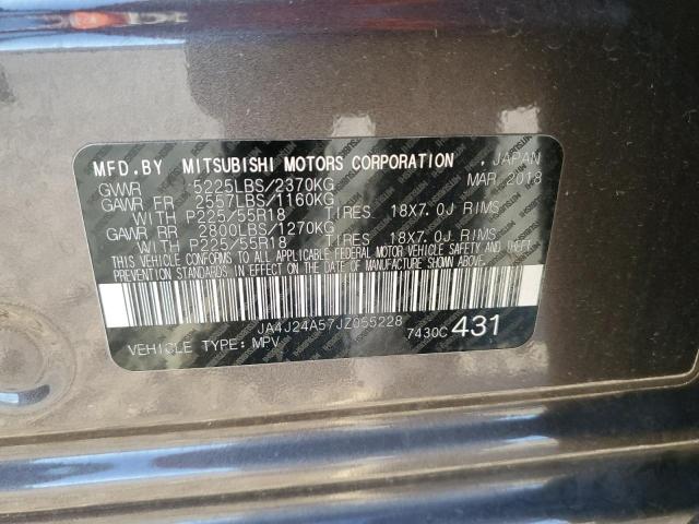 2018 MITSUBISHI OUTLANDER JA4J24A57JZ055228