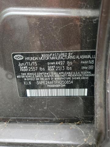 2015 HYUNDAI SONATA SE 5NPE24AF1FH250854