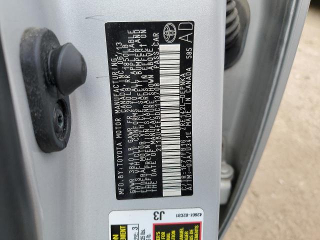 2013 TOYOTA COROLLA BA - 2T1BU4EE9DC113708