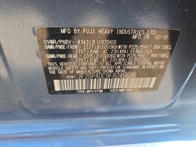 2015 SUBARU XV CROSSTREK 2.0 PREMIUM JF2GPADC9F8246626