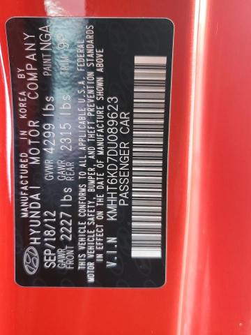 2013 HYUNDAI GENESIS COUPE 2.0T #3294251937