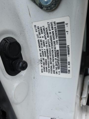 2020 HONDA INSIGHT EX 19XZE4F52LE009636