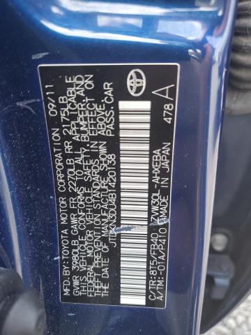 2011 TOYOTA PRIUS - JTDKN3DU4B1420138