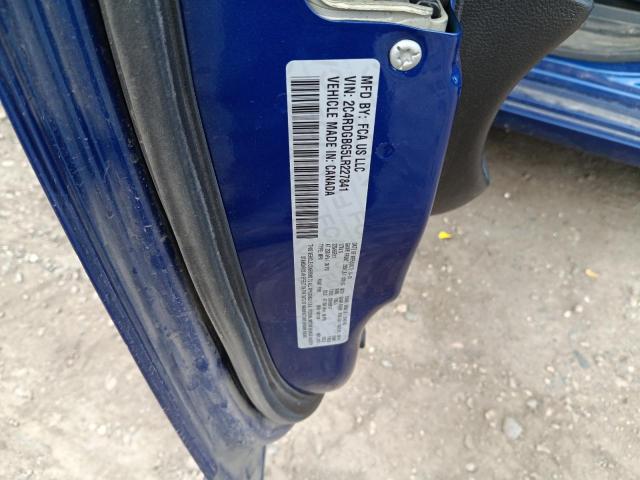 2020 DODGE GRAND CARA 2C4RDGBG5LR227841
