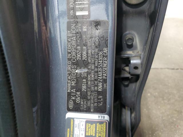 2015 KIA FORTE EX - KNAFZ4A87F5343036