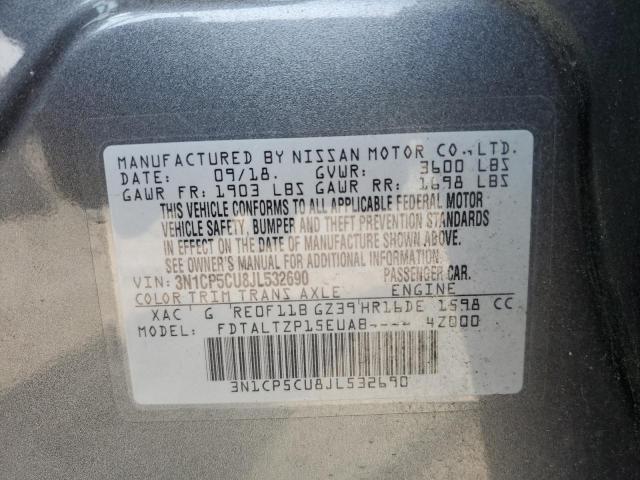 2018 NISSAN KICKS S 3N1CP5CU8JL532690