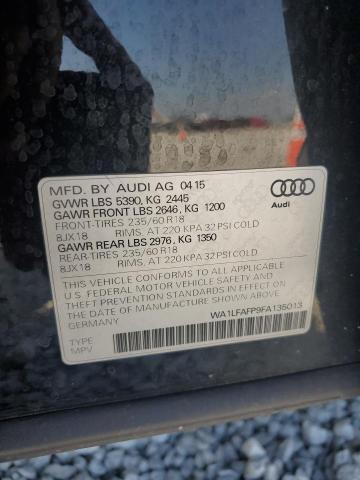 2015 AUDI Q5 PREMIUM PLUS WA1LFAFP9FA135013