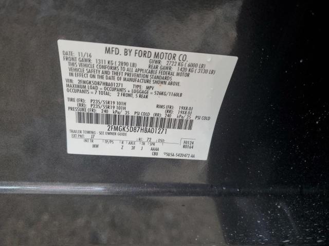 2017 FORD FLEX LIMIT 2FMGK5D87HBA01271