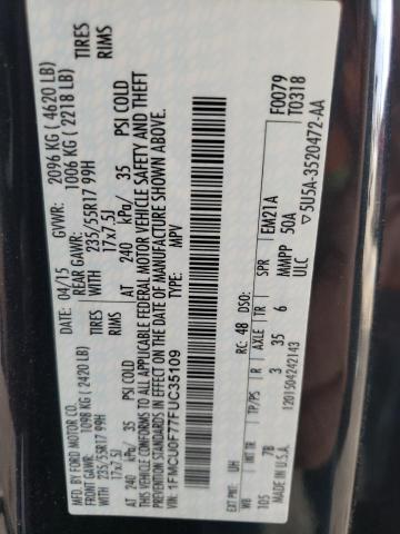 2015 FORD ESCAPE S - 1FMCU0F77FUC35109