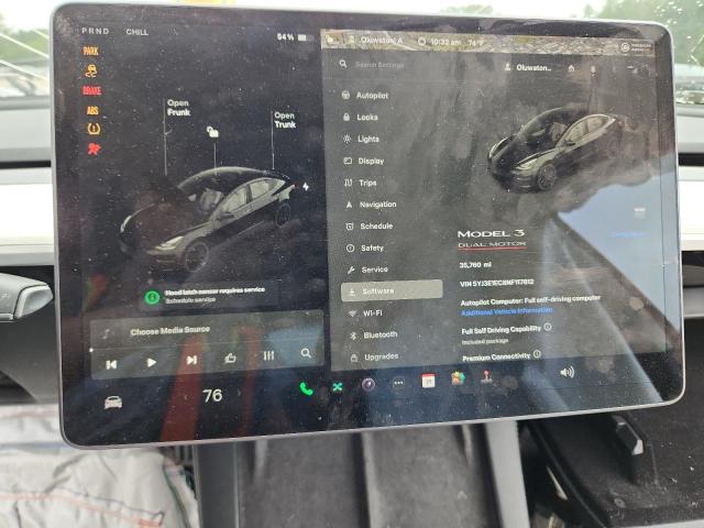 2022 TESLA MODEL 3 5YJ3E1EC8NF117812