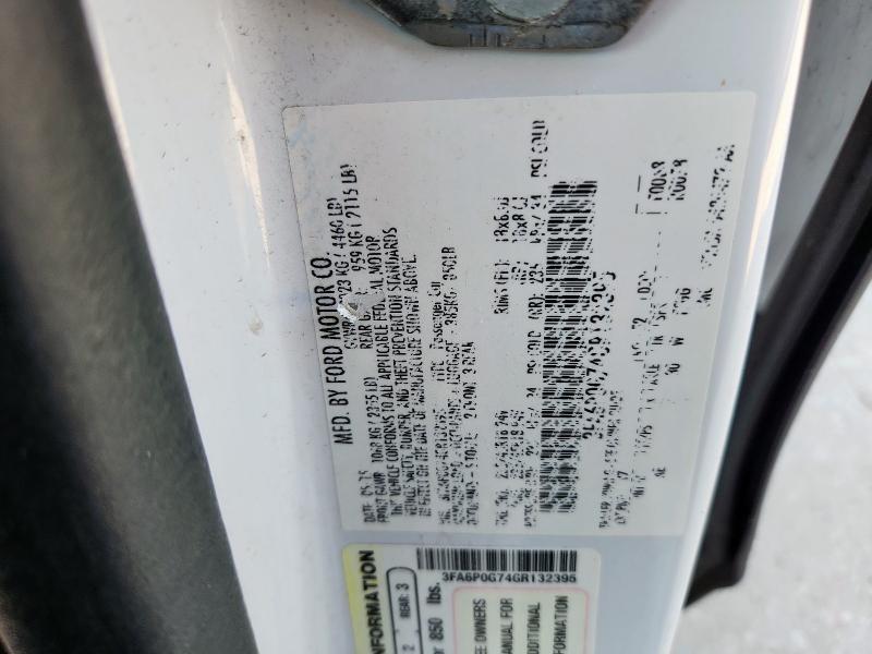 2016 FORD FUSION S 3FA6P0G74GR132395