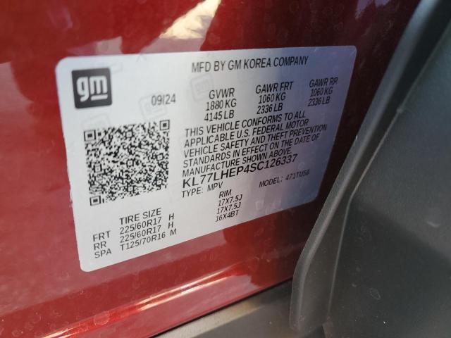 2025 CHEVROLET TRAX 1LT KL77LHEP4SC126337