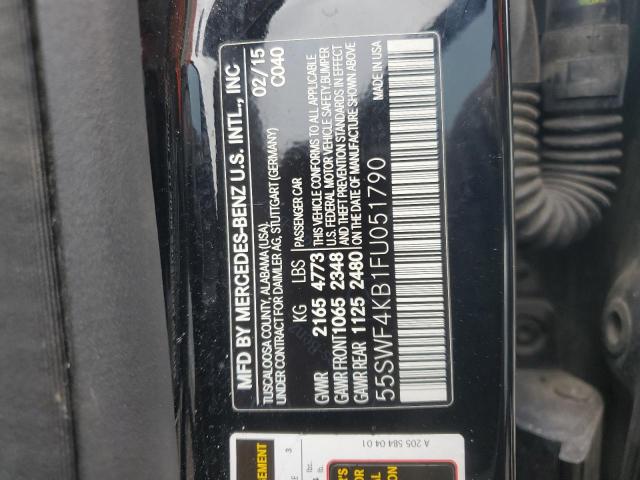 2015 MERCEDES-BENZ C 300 4MAT 55SWF4KB1FU051790