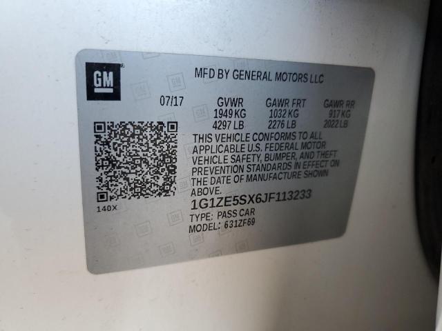 2018 CHEVROLET MALIBU PRE 1G1ZE5SX6JF113233