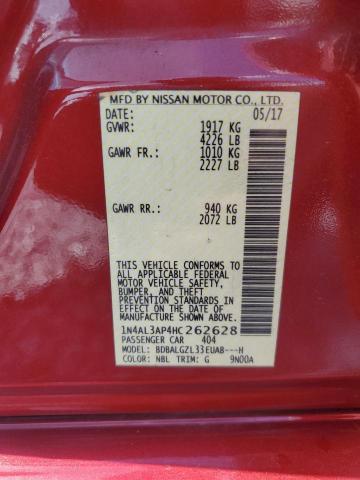 2017 NISSAN 2.5 1N4AL3AP4HC262628