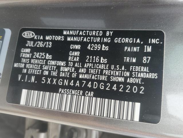 2013 KIA OPTIMA EX - 5XXGN4A74DG242202