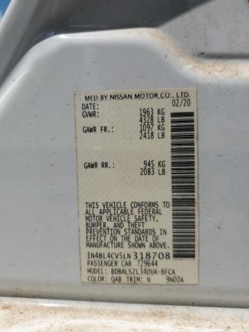 2020 NISSAN ALTIMA SR 1N4BL4CV5LN318708