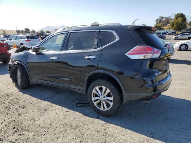 NISSAN ROGUE S 2015 black  gas KNMAT2MTXFP575881 photo #3