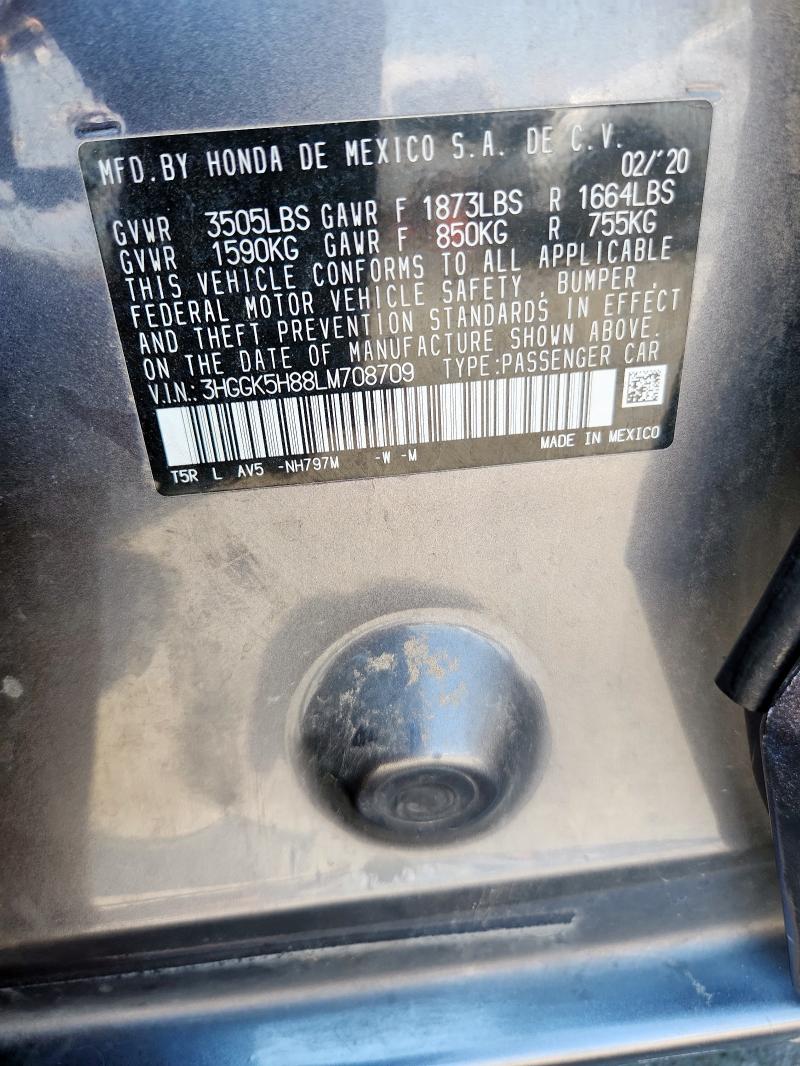 2020 HONDA FIT 3HGGK5H88LM708709